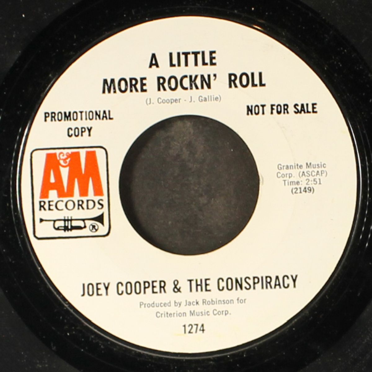 a little more rockin' roll / lady on my mind by JOEY COOPER & CONSPIRACY