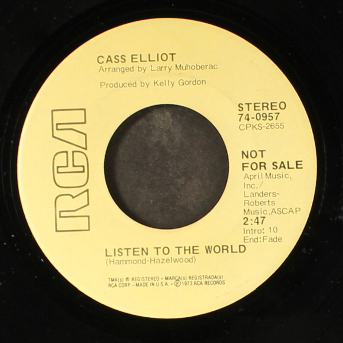 i think a lot about you / listen to the world by CASS ELLIOT