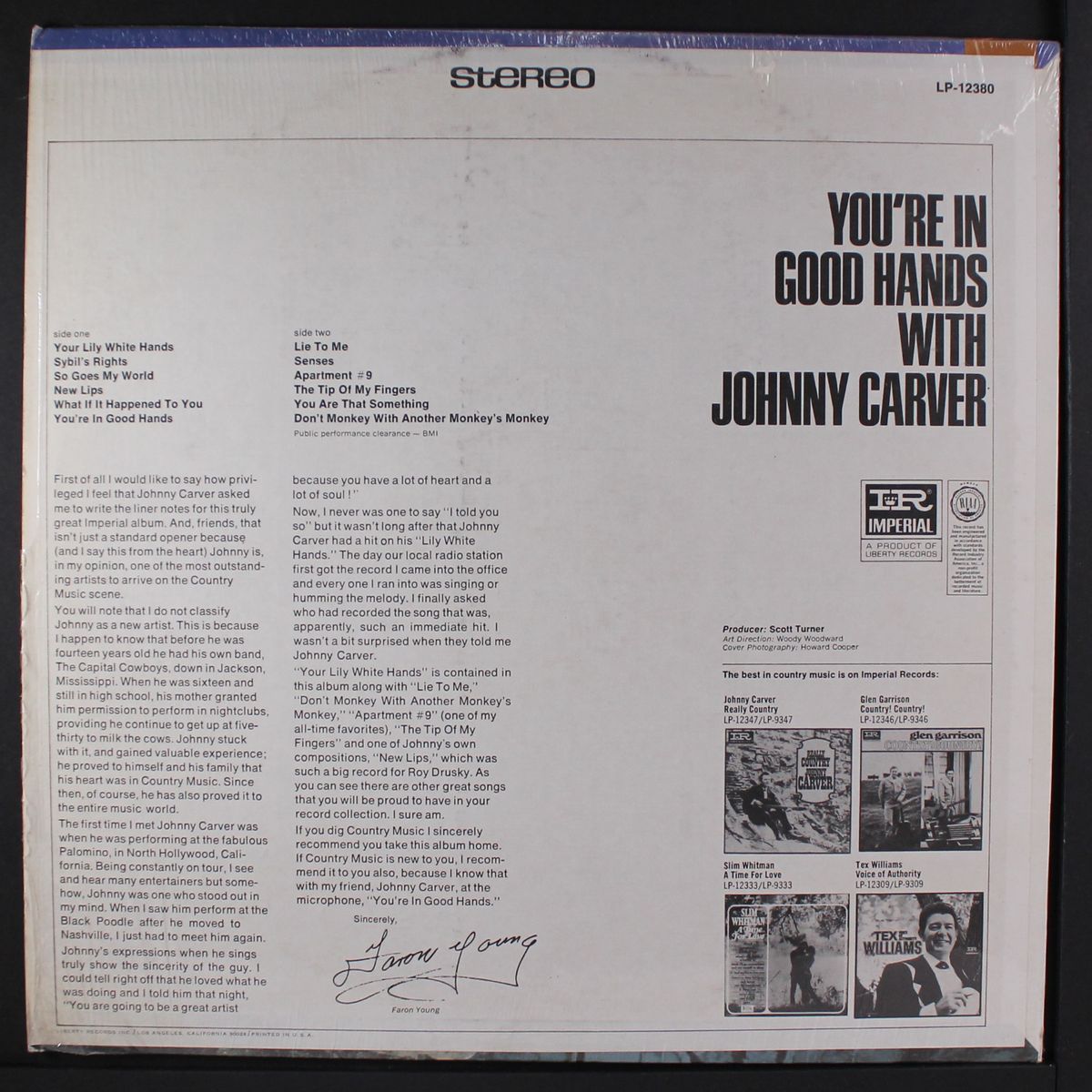 you're in good hands with johnny carver by JOHNNY CARVER