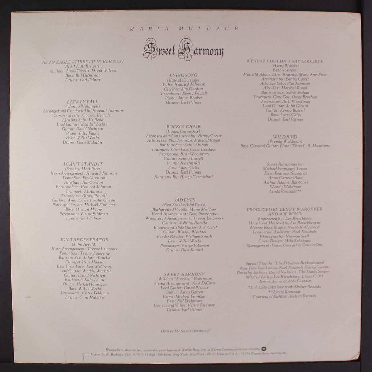 sweet harmony by MARIA MULDAUR