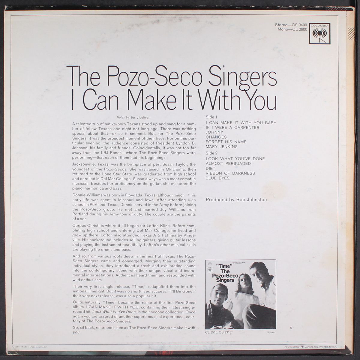 i can make it with you by POZO-SECO SINGERS