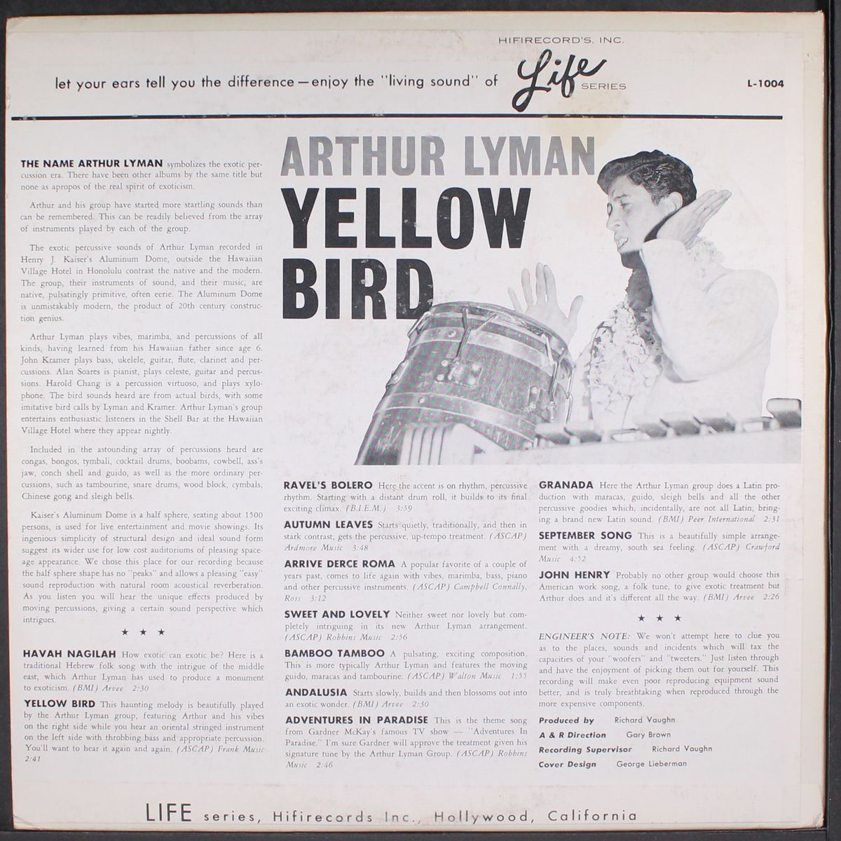 yellow bird percussion spectacular by ARTHUR LYMAN