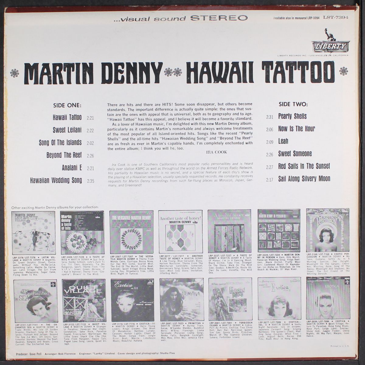 hawaii tattoo by MARTIN DENNY