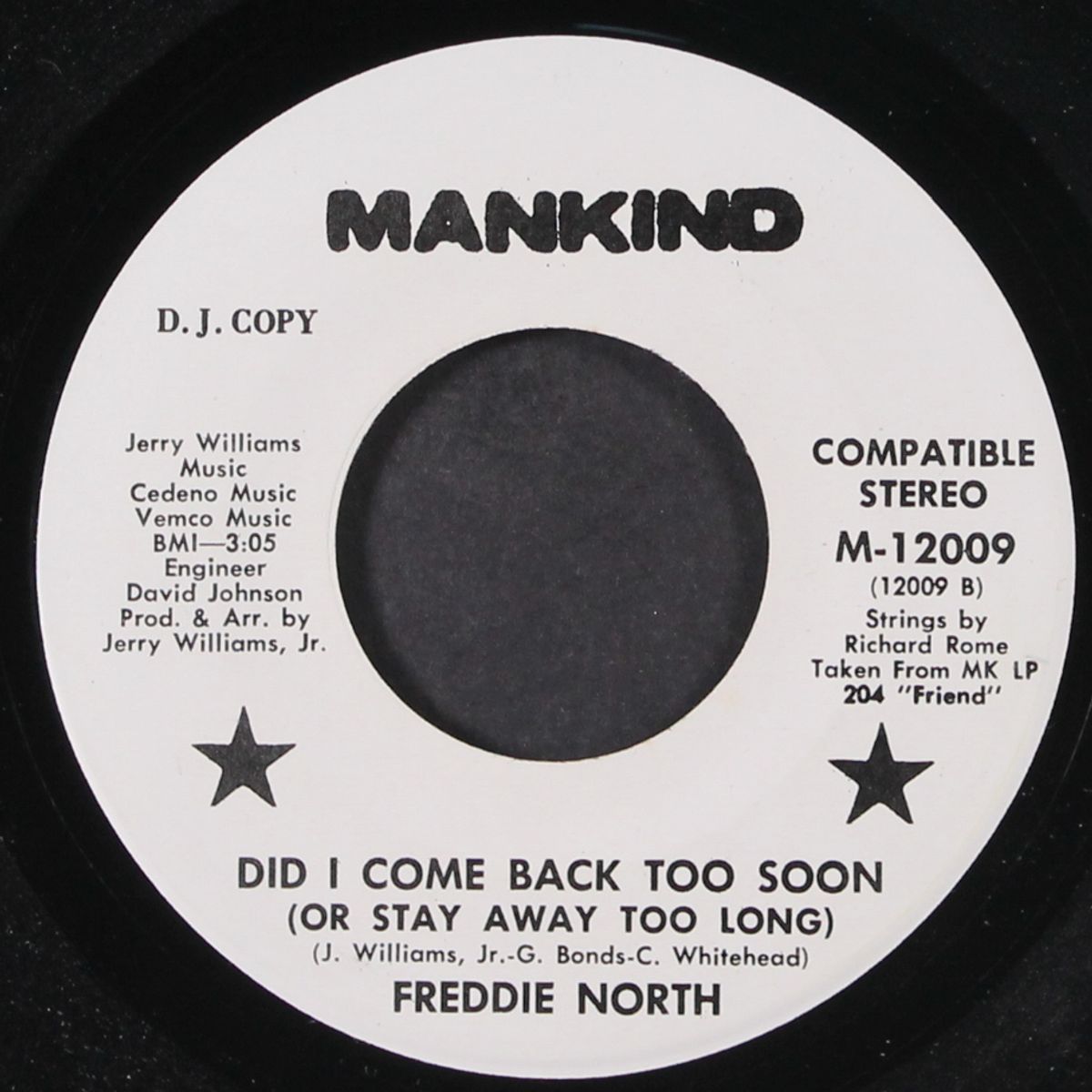 did i come back too soon / same by FREDDIE NORTH