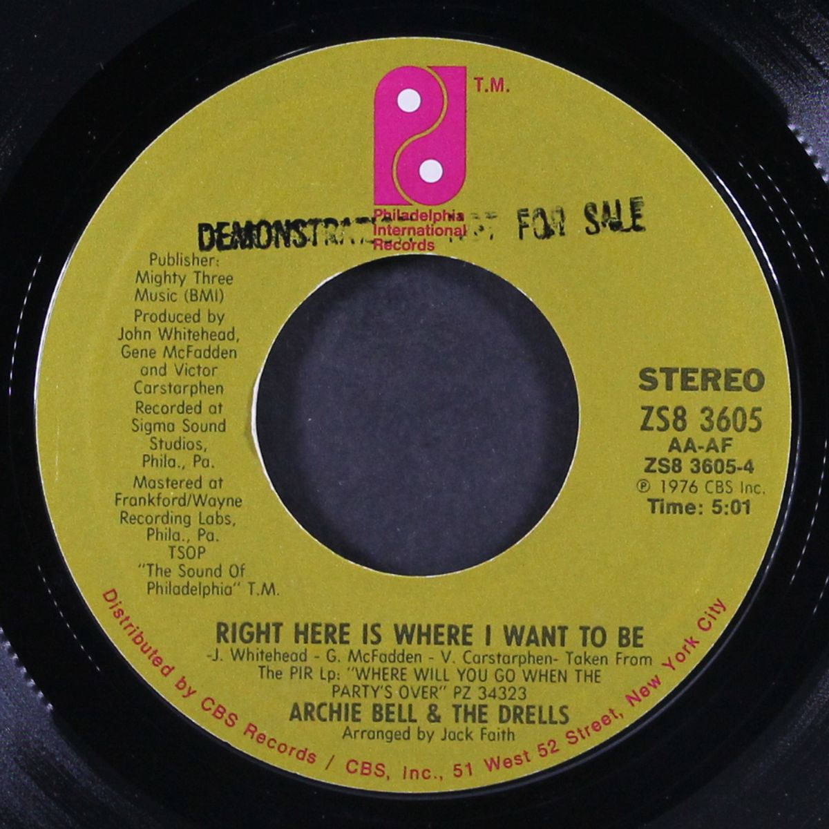 nothing comes easy / right here is where i want to be by ARCHIE BELL & DRELLS