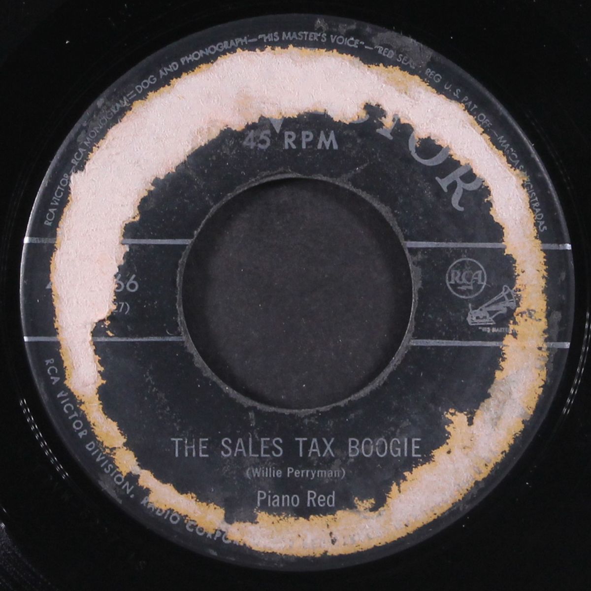 sales tax boogie / she walks right in by PIANO RED
