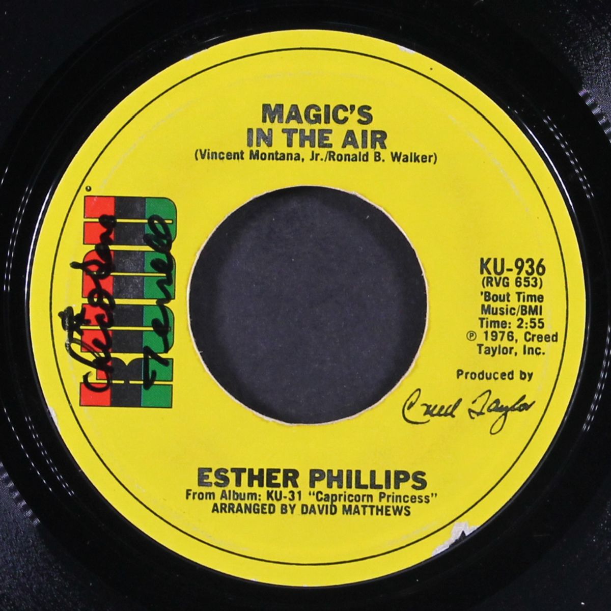 boy i really tied one on / magic's in the air by ESTHER PHILLIPS