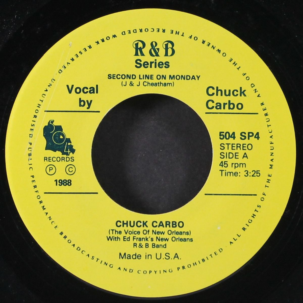 second line on monday by CHUCK CARBO