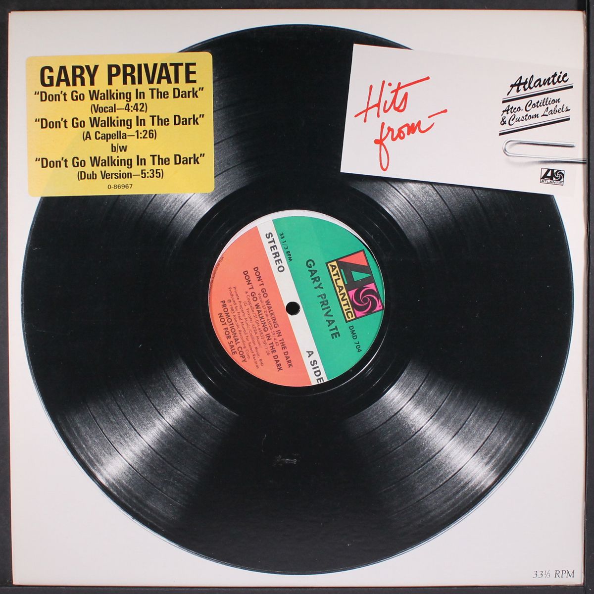 don't go walking in the dark by GARY PRIVATE