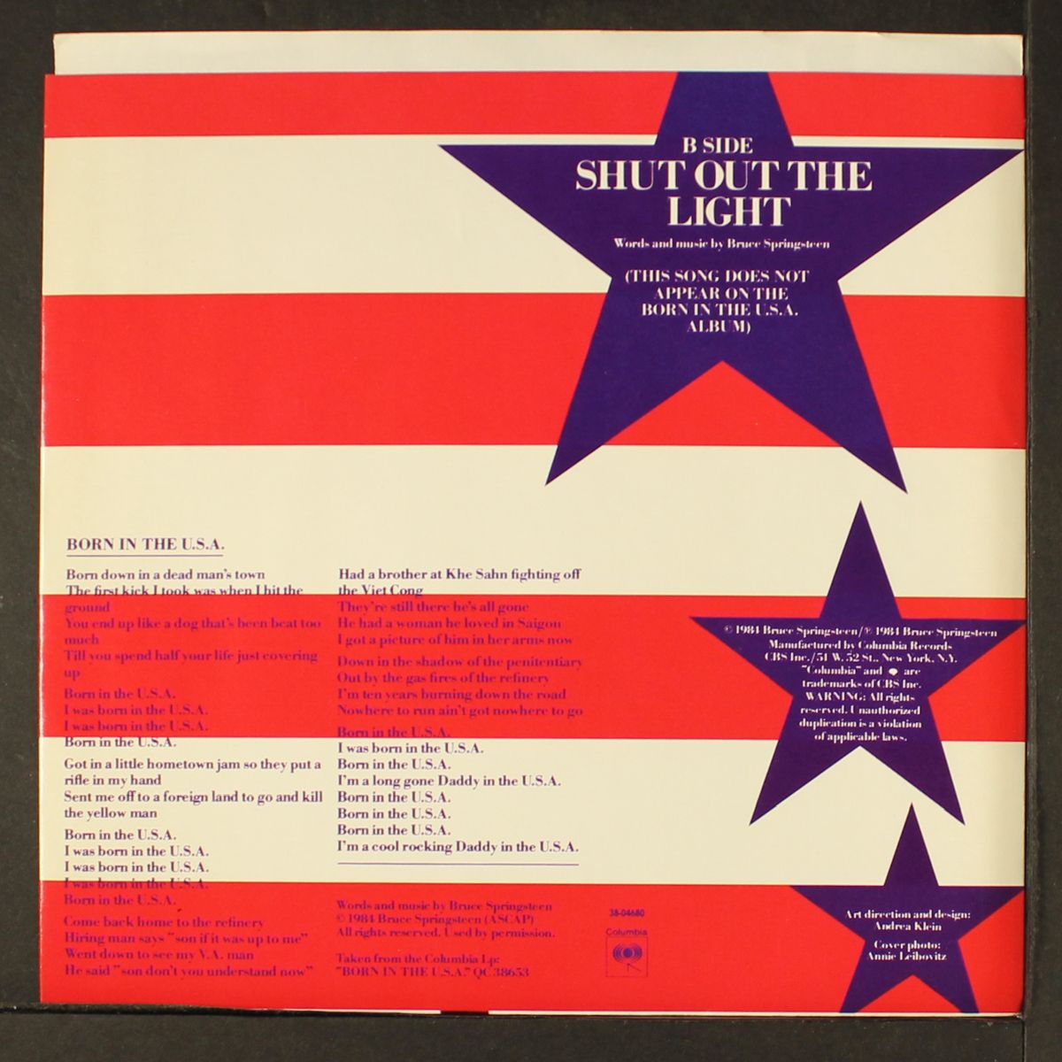 born in the u.s.a. / shut out the light by BRUCE SPRINGSTEEN