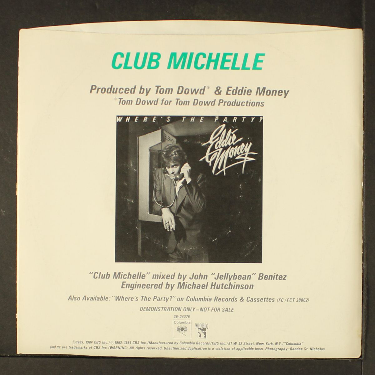 club michelle / same by EDDIE MONEY