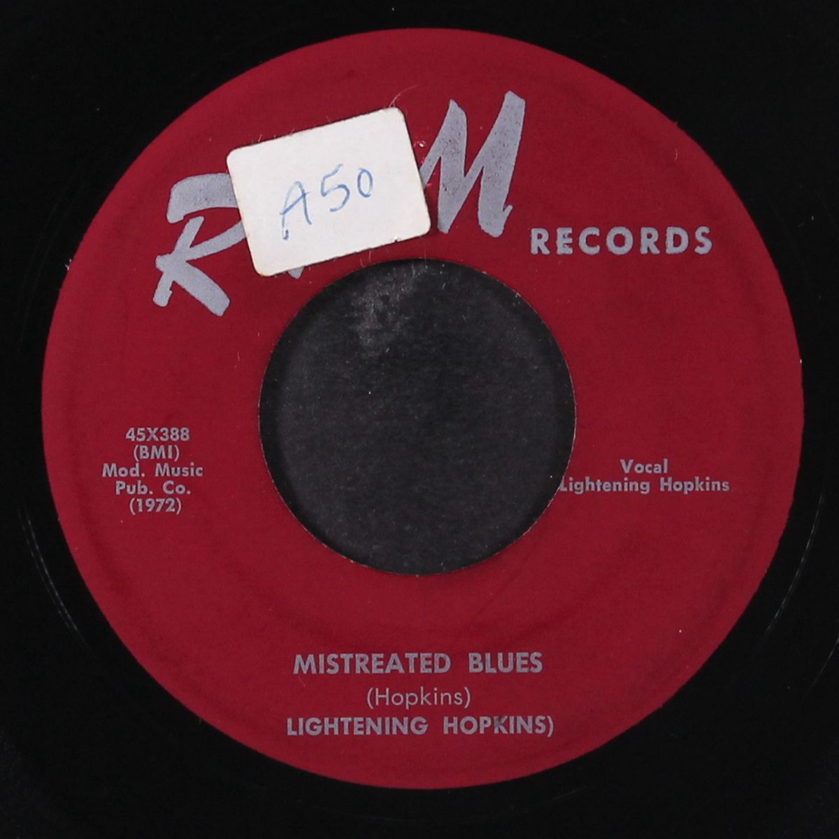 black cat / mistreated blues by LIGHTENING HOPKINS