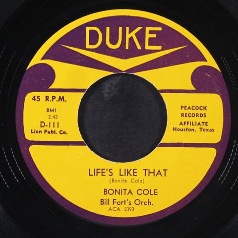BONITA COLE / BILL FORT