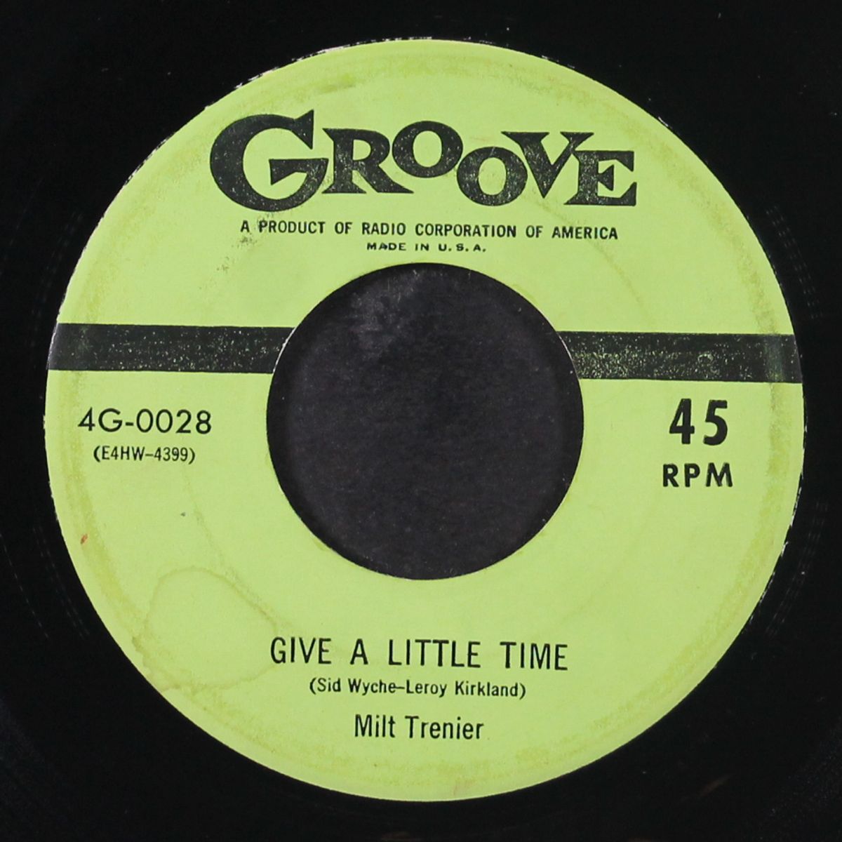 day old bread / give a little time by MILT TRENIER