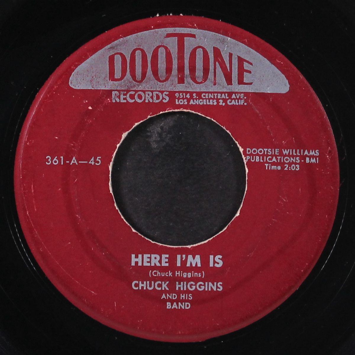 here i'm is / tonky honk by CHUCK HIGGINS
