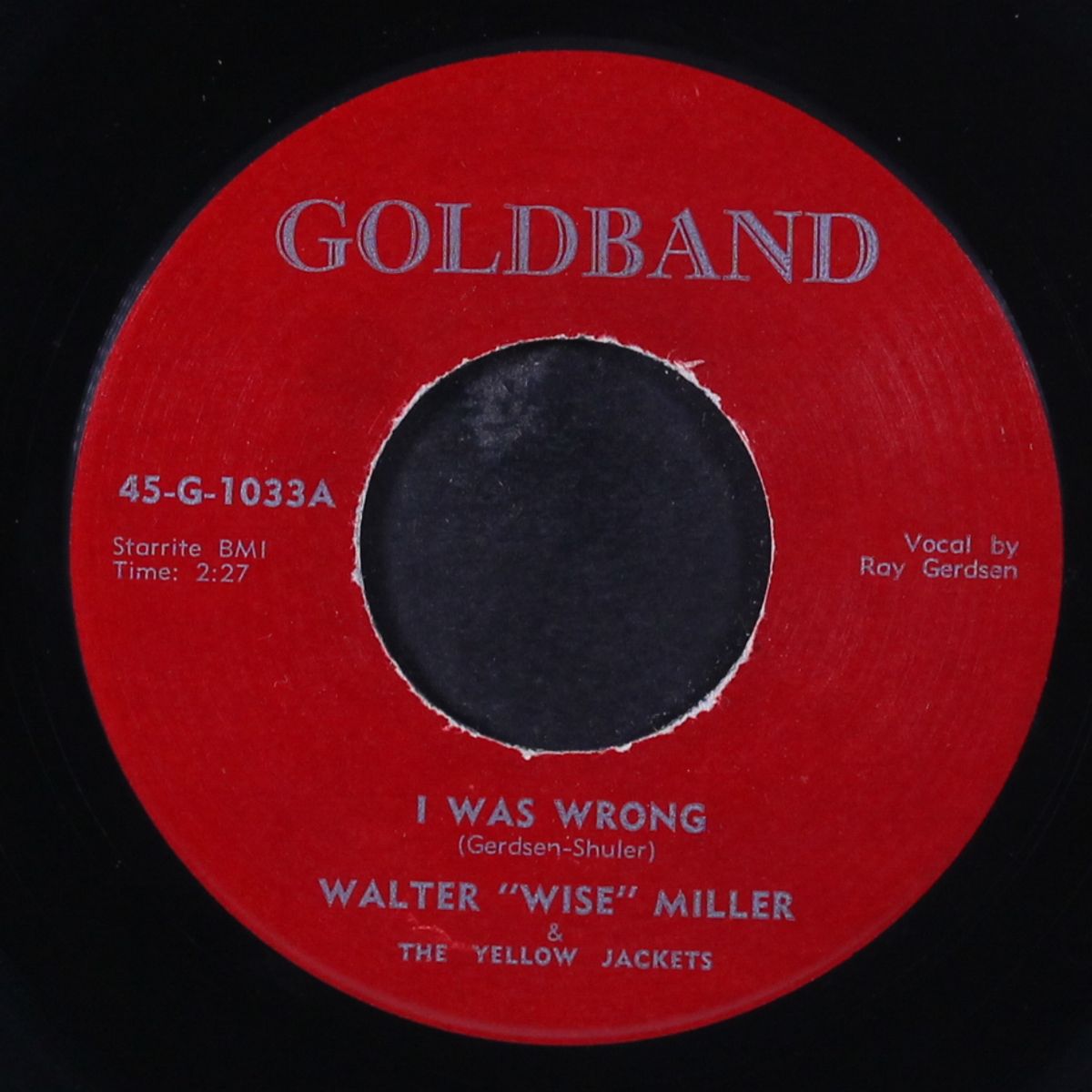 i was wrong / mine forevermore by WALTER MILLER & YELLOW JACKETS