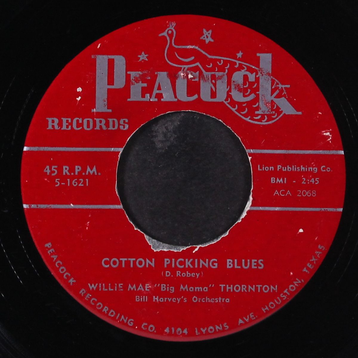 they call me big mama / cotton picking blues by WILLIE MAE 'BIG MAMA' THORNTON