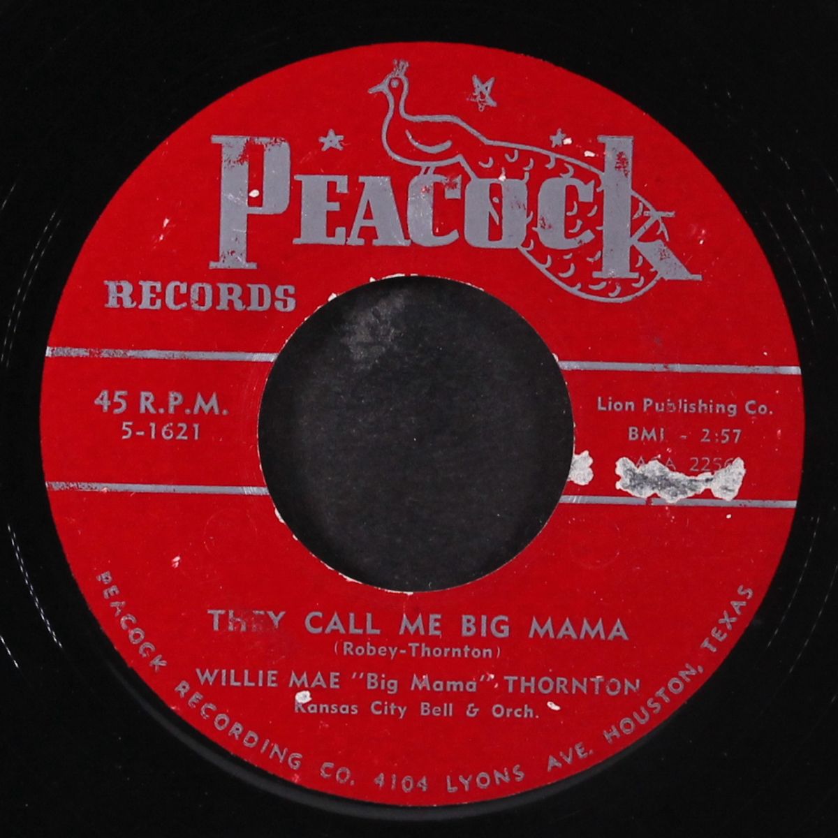 they call me big mama / cotton picking blues by WILLIE MAE 'BIG MAMA' THORNTON