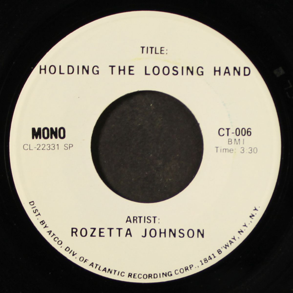 holding the losing hand / blank by ROZETTA JOHNSON