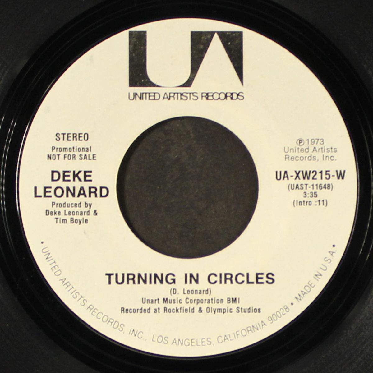 turning in circles / diamond road by DEKE LEONARD