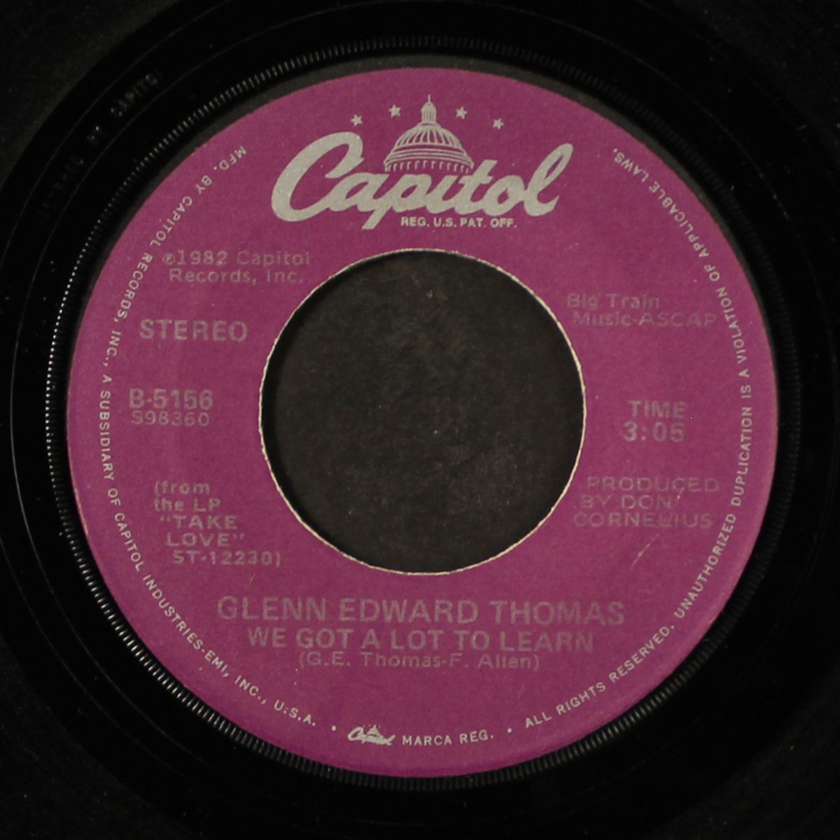 turn around / we got a lot to learn by GLENN EDWARD THOMAS