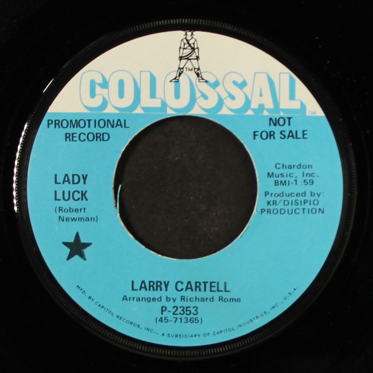 lady luck / jimmy's girl by LARRY CARTELL