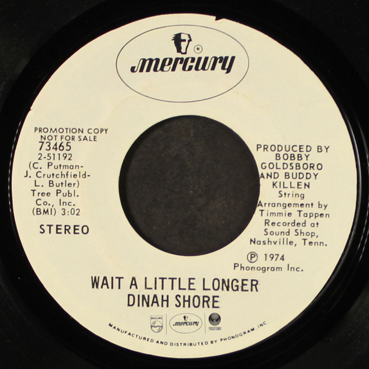 me and ole crazy bill / wait a little longer by DINAH SHORE