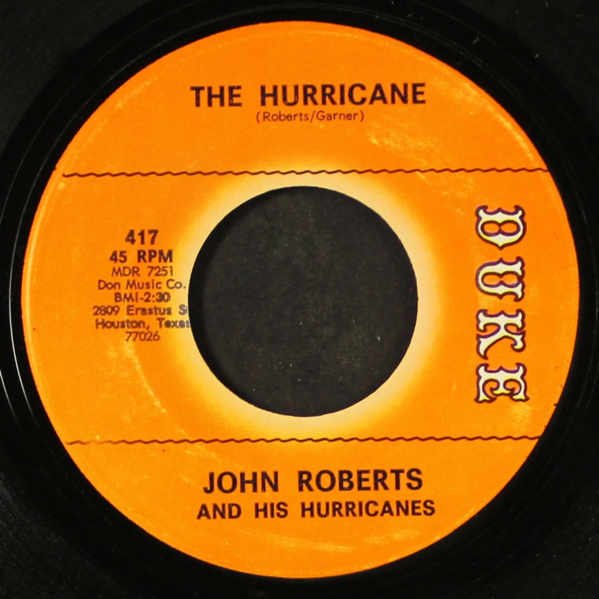the hurricane / cold hearted woman by JOHN ROBERTS