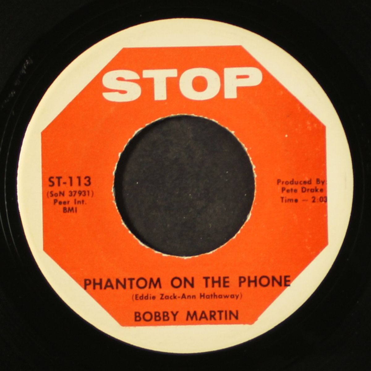 phantom on the phone / i'd rather be alone by BOBBY MARTIN