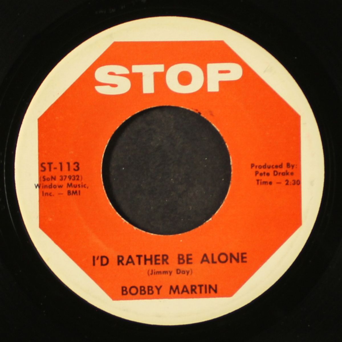 phantom on the phone / i'd rather be alone by BOBBY MARTIN