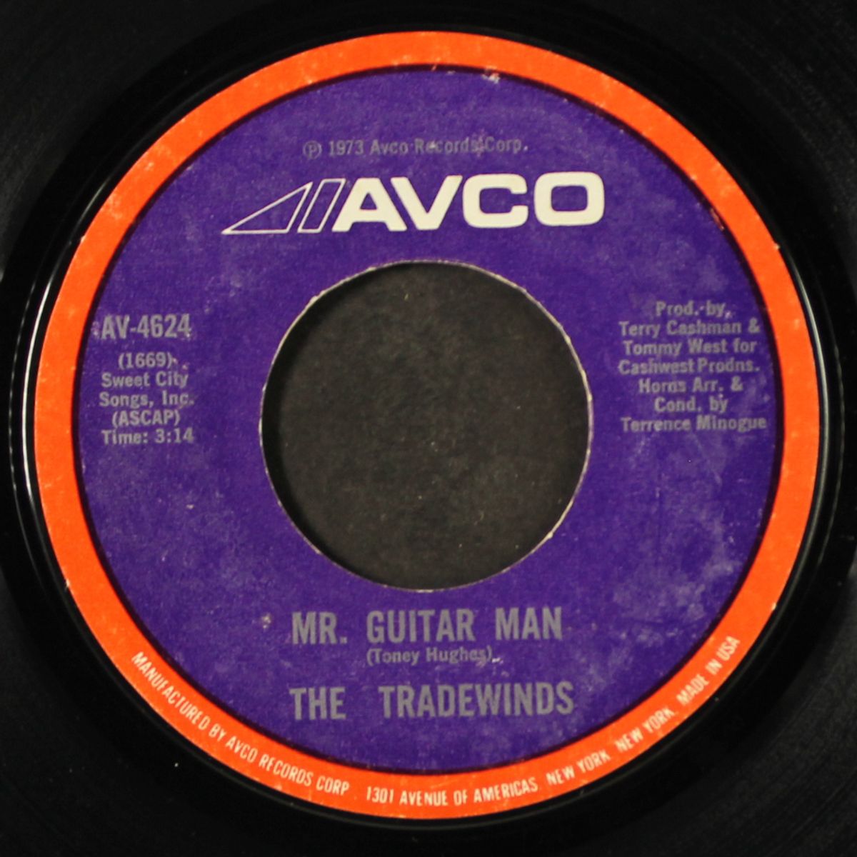 mr. guitar man / god knows i love you by TRADEWINDS
