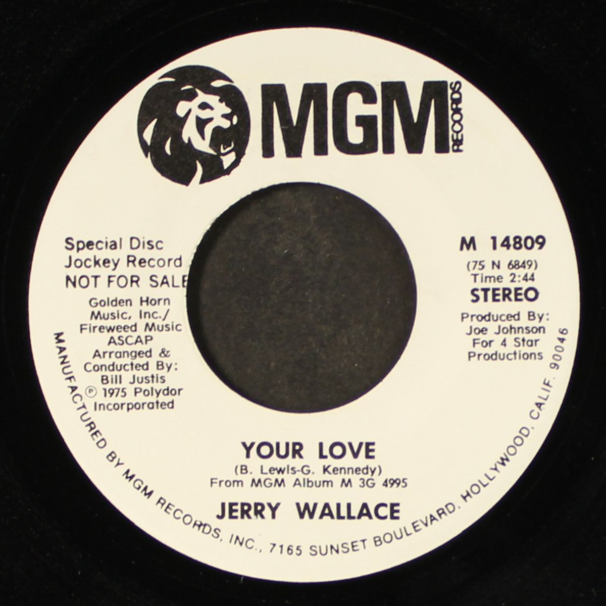 wanted man / your love by JERRY WALLACE