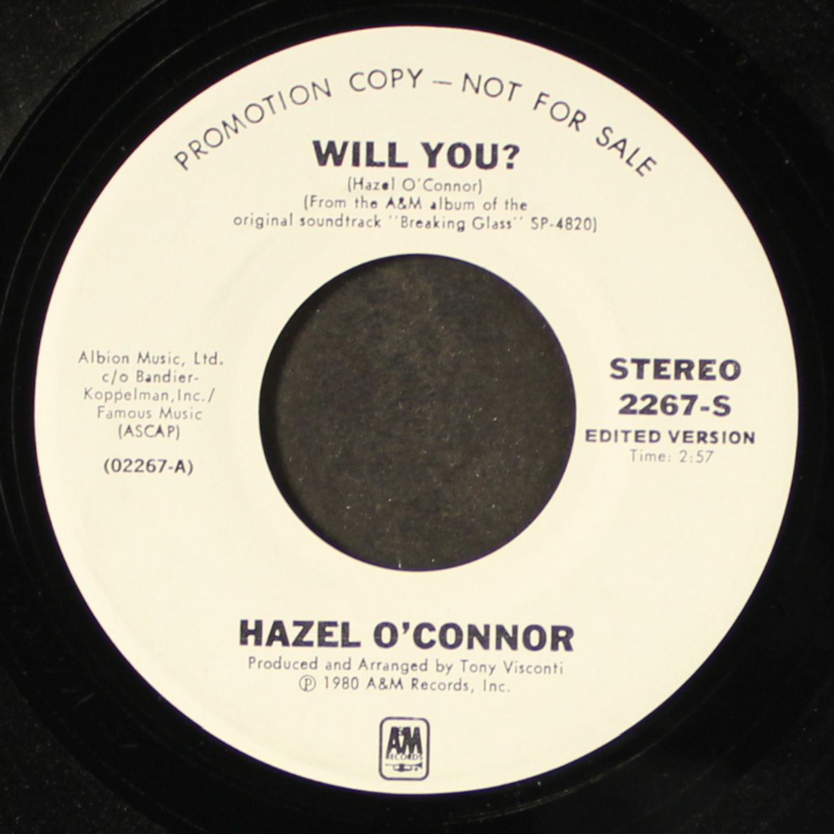 will you / mono by HAZEL O'CONNOR