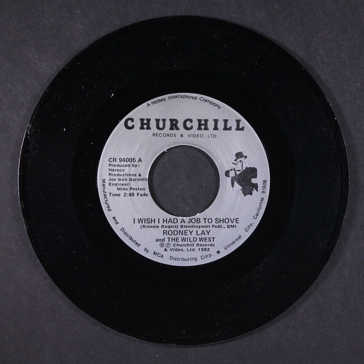 i wish i had a job to shove / the way i feel tonight by RODNEY LAY & WILD WEST
