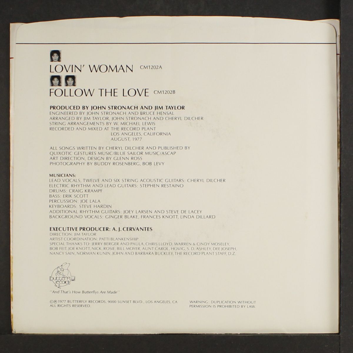 lovin' woman / same by CHERYL DILCHER