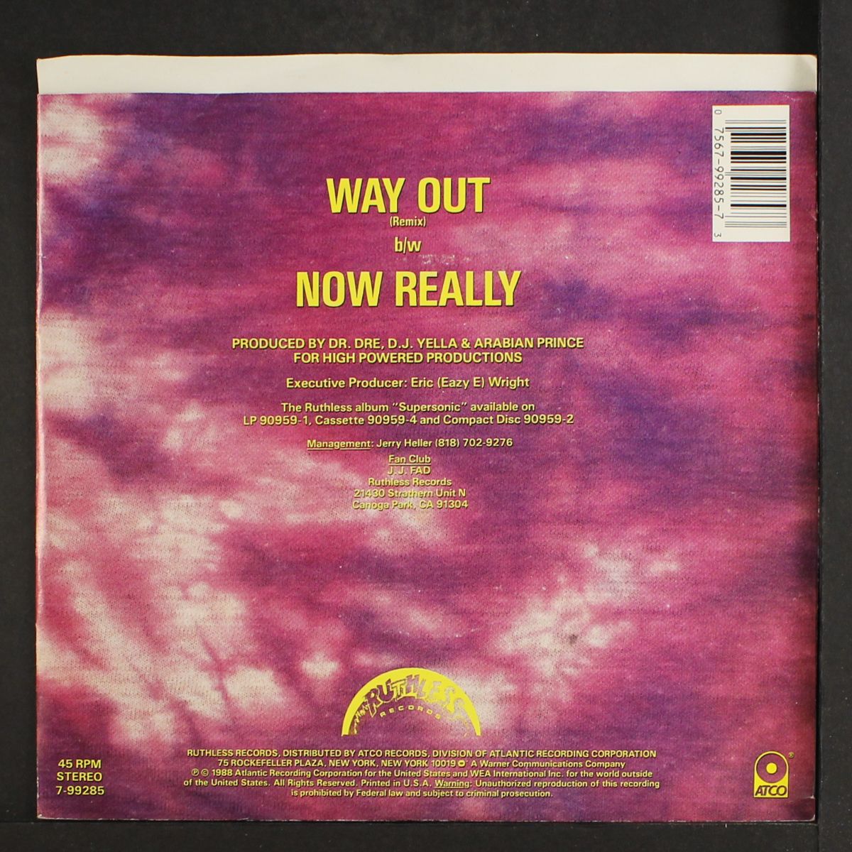 way out / same by J.J. FAD