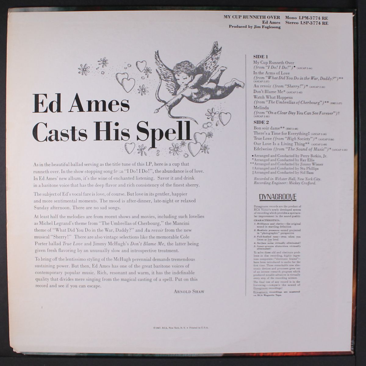 my cup runneth over by ED AMES