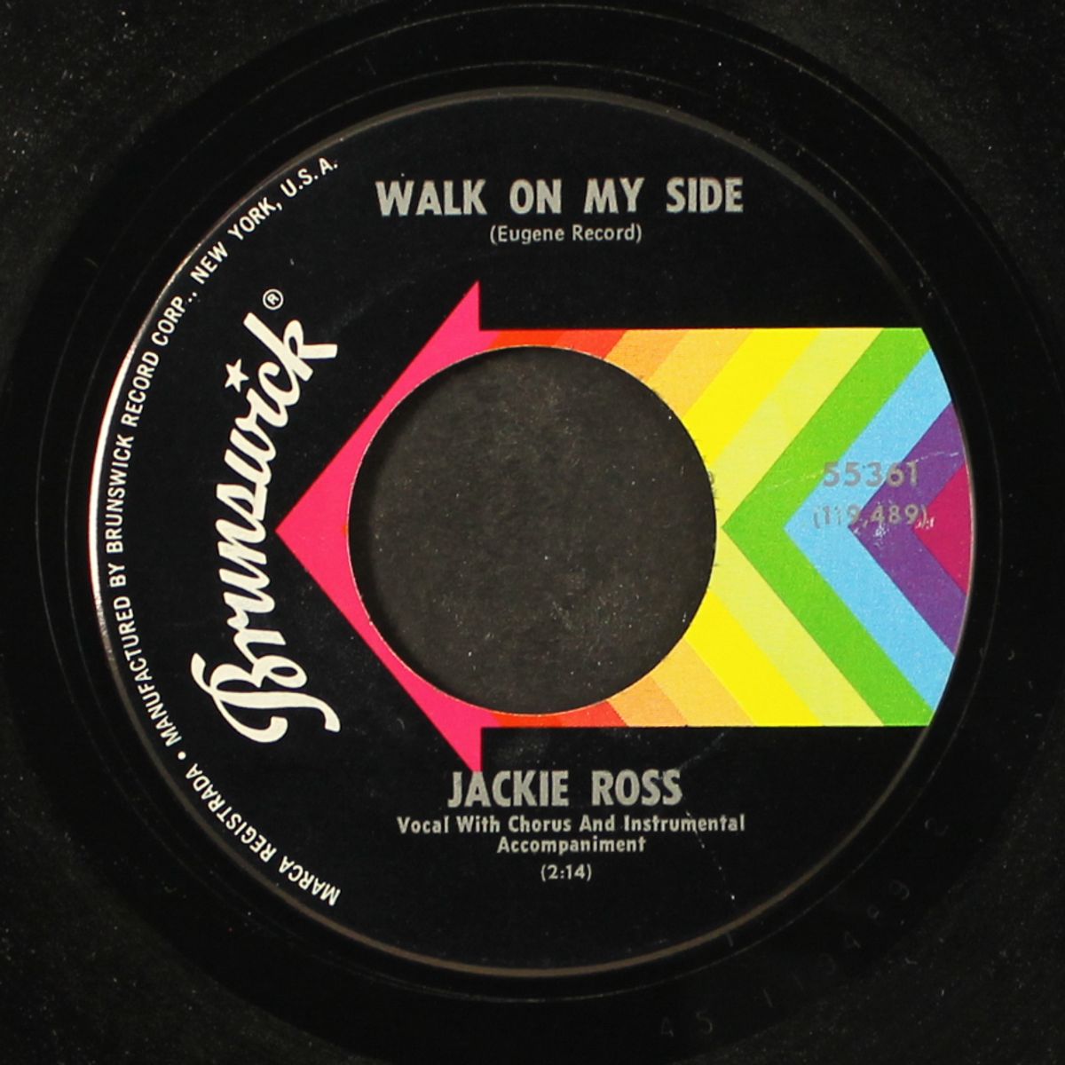 mr. sunshine / walk on my side by JACKIE ROSS