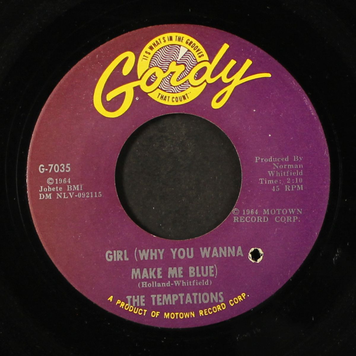 girl (why you wanna make me blue) by TEMPTATIONS