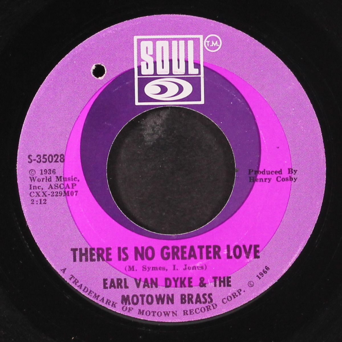 6 by 6 / there is no greater love by EARL VAN DYKE