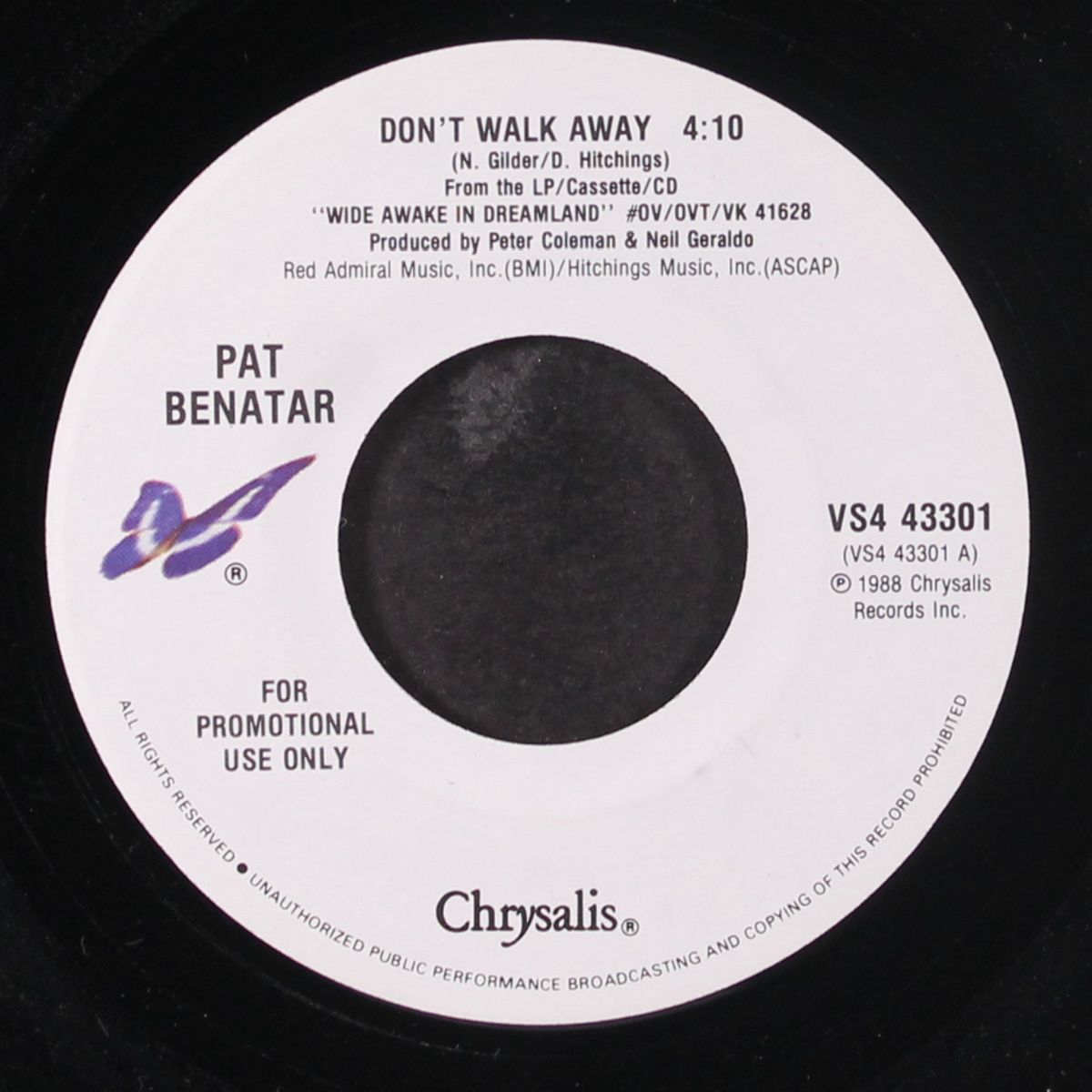 don't walk away by PAT BENATAR