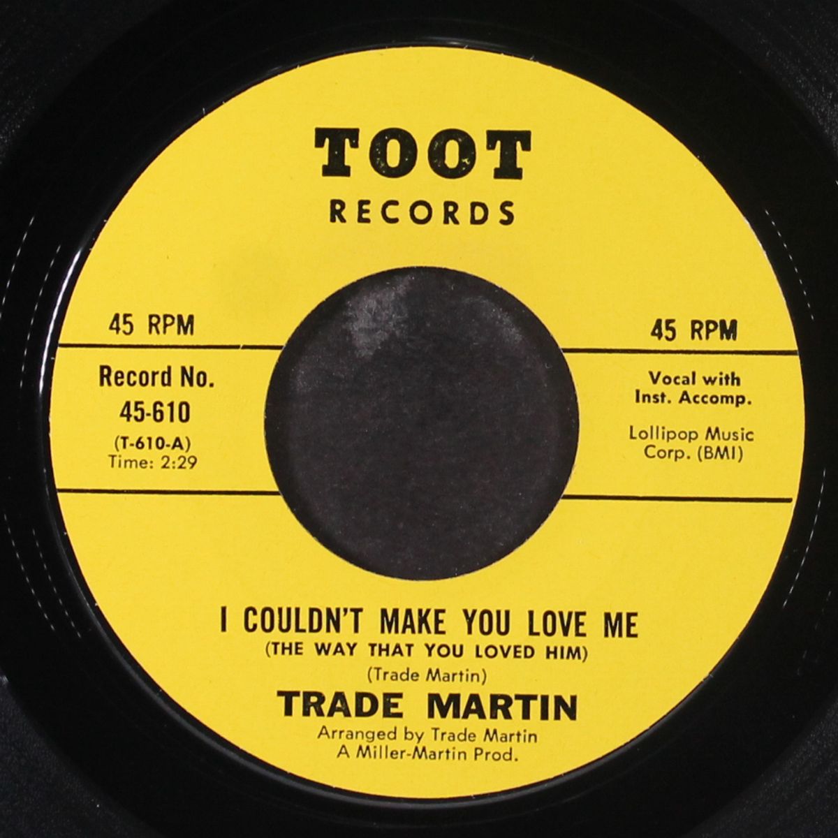 i couldn't make you love me by TRADE MARTIN