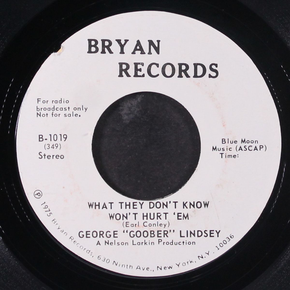 what they don't know won't hurt 'em by GEORGE "GOOBER" LINDSEY