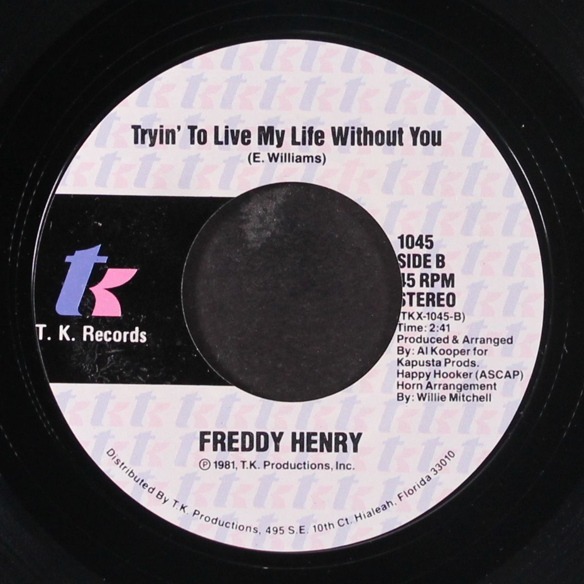 tell her / tryin' to live my life without you by FREDDY HENRY & BETTY WRIGHT