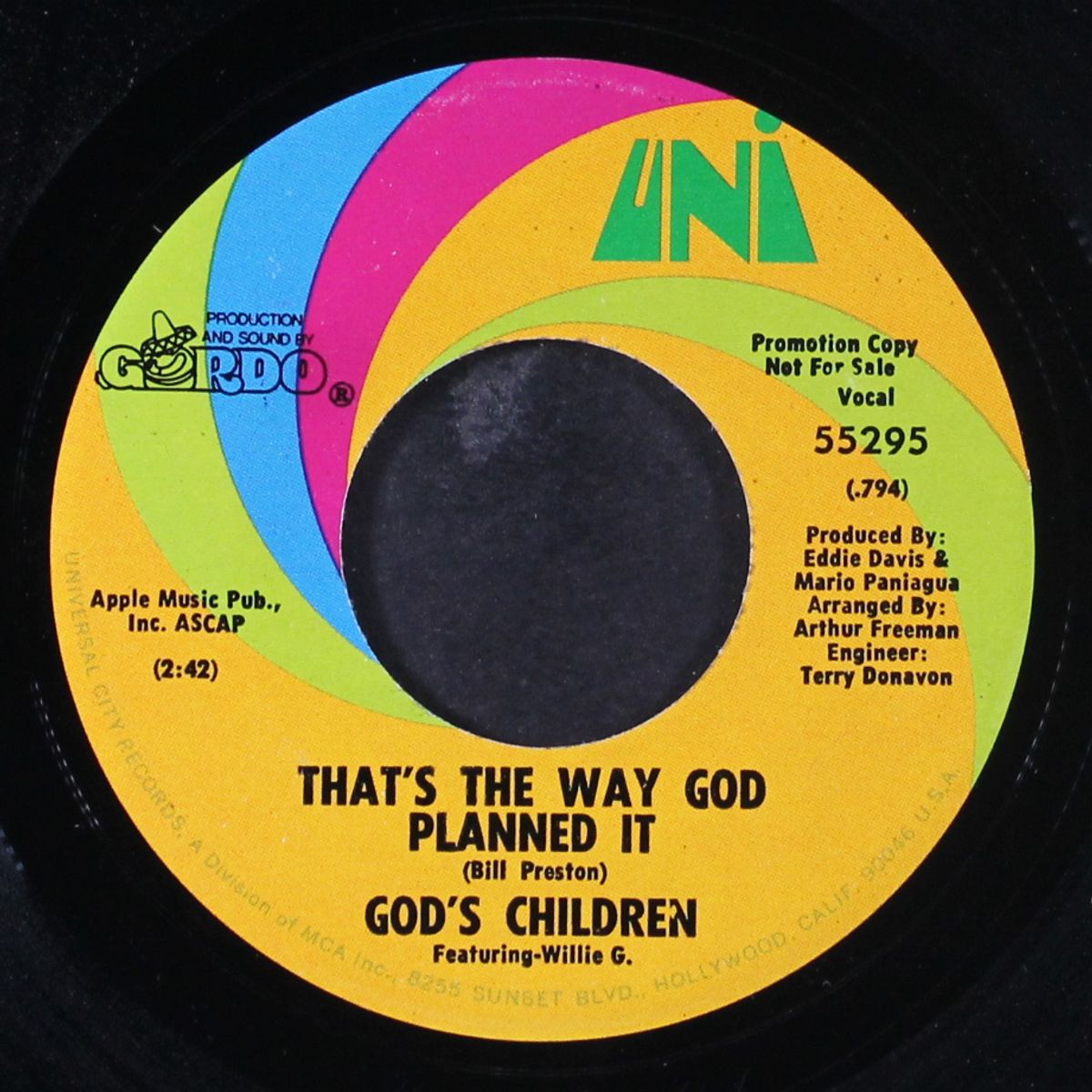 that's the way god planned it / put your head... by GOD'S CHILDREN