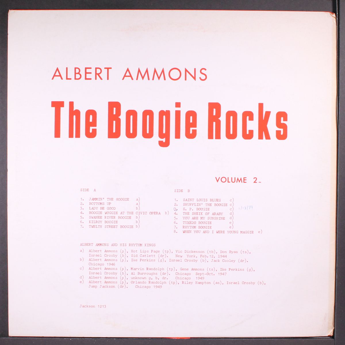the boogie rocks, vol. 2 by ALBERT AMMONS