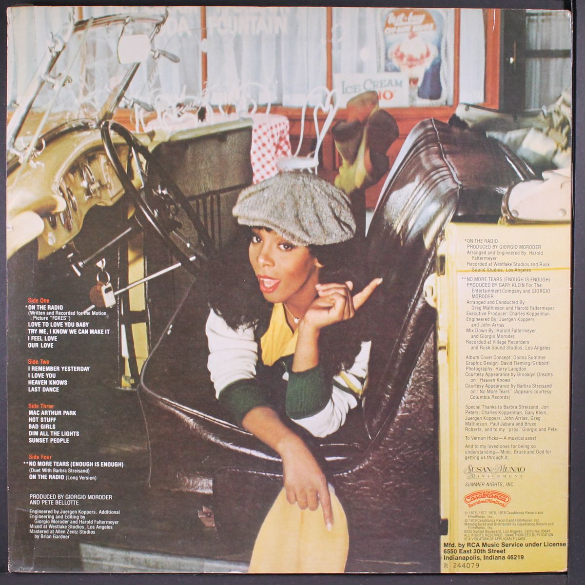 on the radio by DONNA SUMMER
