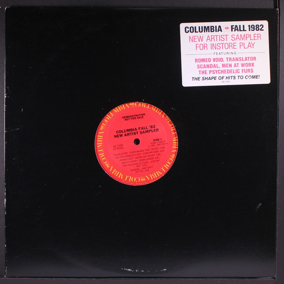 fall '82 new artist sampler by VARIOUS