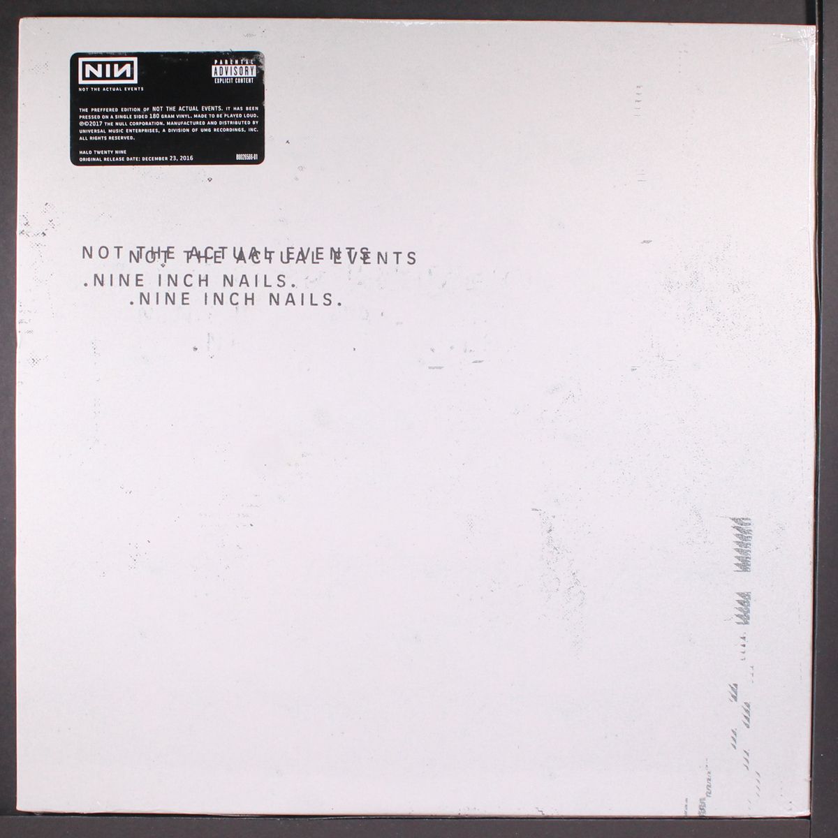 not the actual events by NINE INCH NAILS