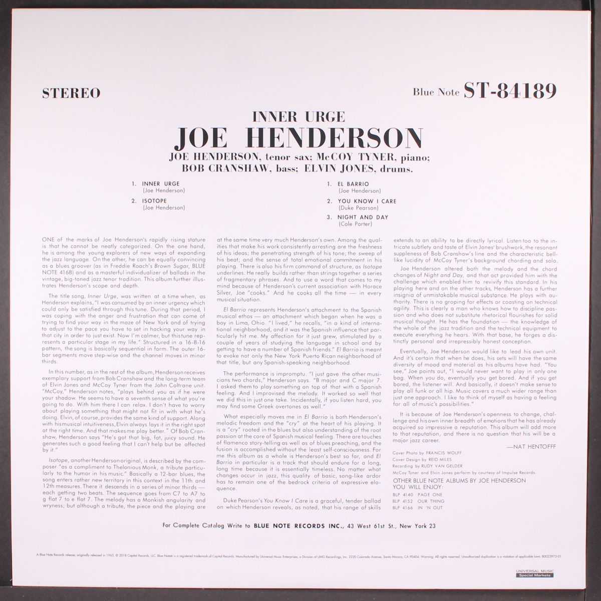 inner urge by JOE HENDERSON